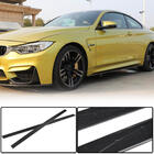 BMW 4 серия F32/F33/F36 2012-2020 гг. Накладки на пороги Carbon V6 (для F82) фото 1