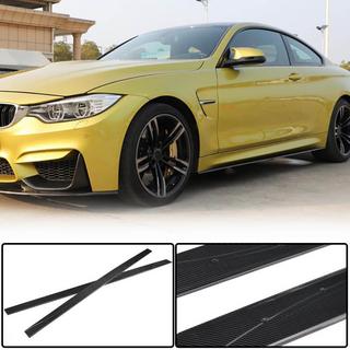 Накладки на пороги Carbon V6 (для F82) BMW 4 серия F32/F33/F36 2012-2020 гг. фото 1
