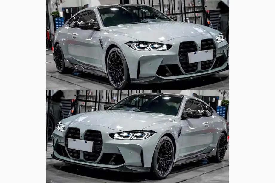 BMW 3 серия G20/G21 2018- гг. Накладки на пороги V2 (для G80, Карбон) Фото 2