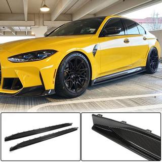 Накладки на пороги Carbon V5 (для G80) BMW 3 серия G20/G21 2018- гг. фото 1