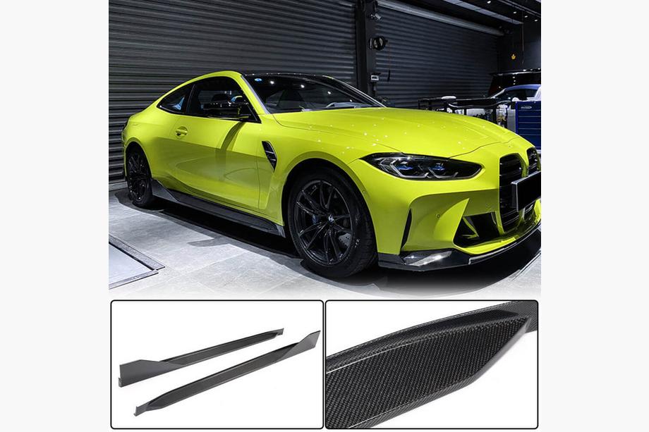 BMW 4 серия G22/23/26 2020- гг. Накладки на пороги Dry Carbon V2 (для G82/G83) Image