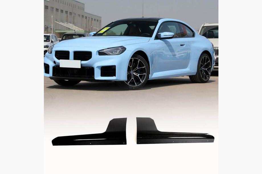 Накладки на пороги Carbon V2 (для G87) Image Накладки на пороги Carbon V2 (для G87) Image