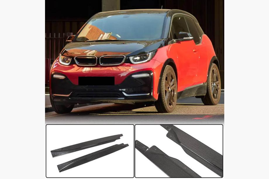 BMW I3 2013-2022 гг. Накладки на Пороги (Карбон) Фото 1
