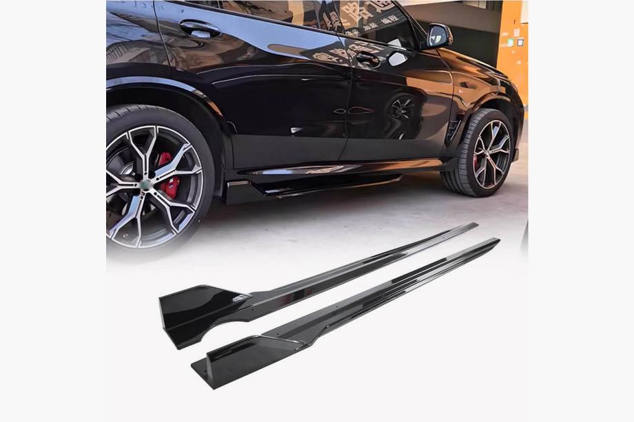 Накладки на пороги V3 (Черный Глянец) Image