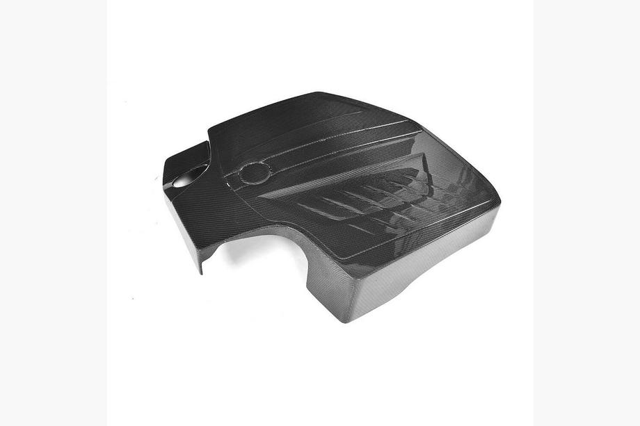 BMW 2 серия F22/F23 2014-2021 гг. Крышка двигателя (для F87 M2/M2 Competition, Карбон) Фото 5