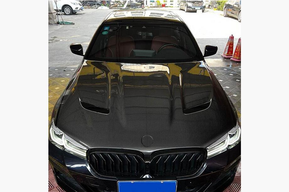 BMW 5 серия G30/G31 2017–2023 гг. Капот (F90-Style, Карбон) Фото 2