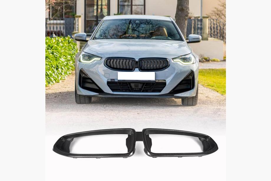 BMW 2 серия G42 2021- гг. Окантовка решетки радиатора (для M-Sport, карбон) Image