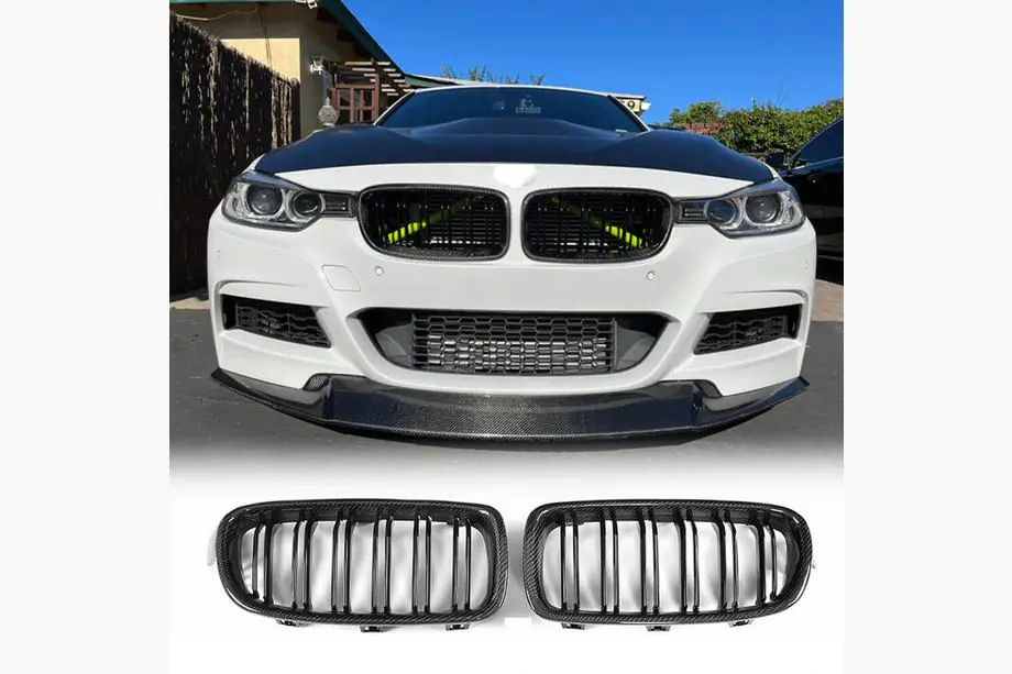 BMW 3 серия F30/F31 2012-2019 гг. Решетки M-Look V1 (Карбон) Фото 1