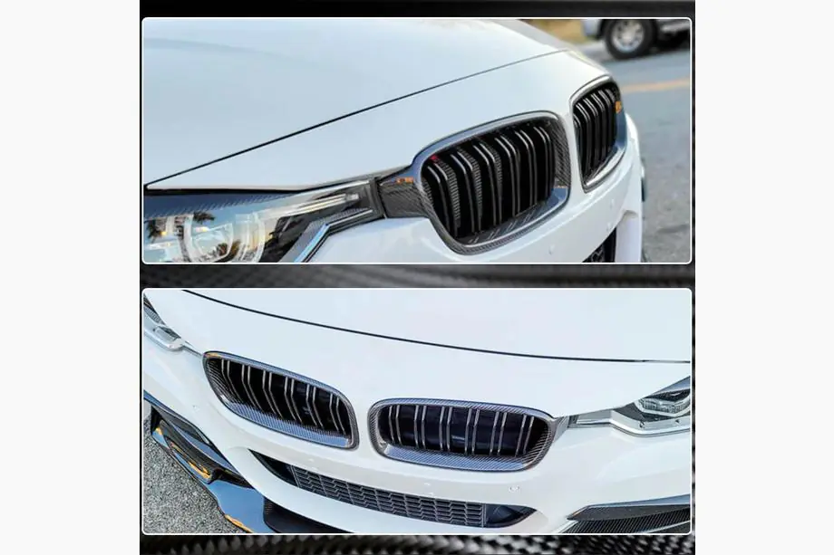 BMW 3 серия F30/F31 2012-2019 гг. Решетки M-Look V1 (Карбон) Фото 4