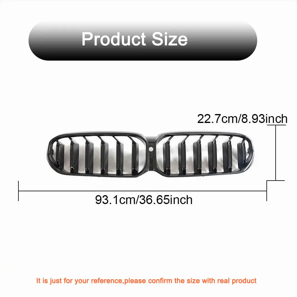 BMW 5 серия G30/G31 2017-2023 гг. Решетки M-Look V1 (2021-2023, Сухой карбон) фото 5