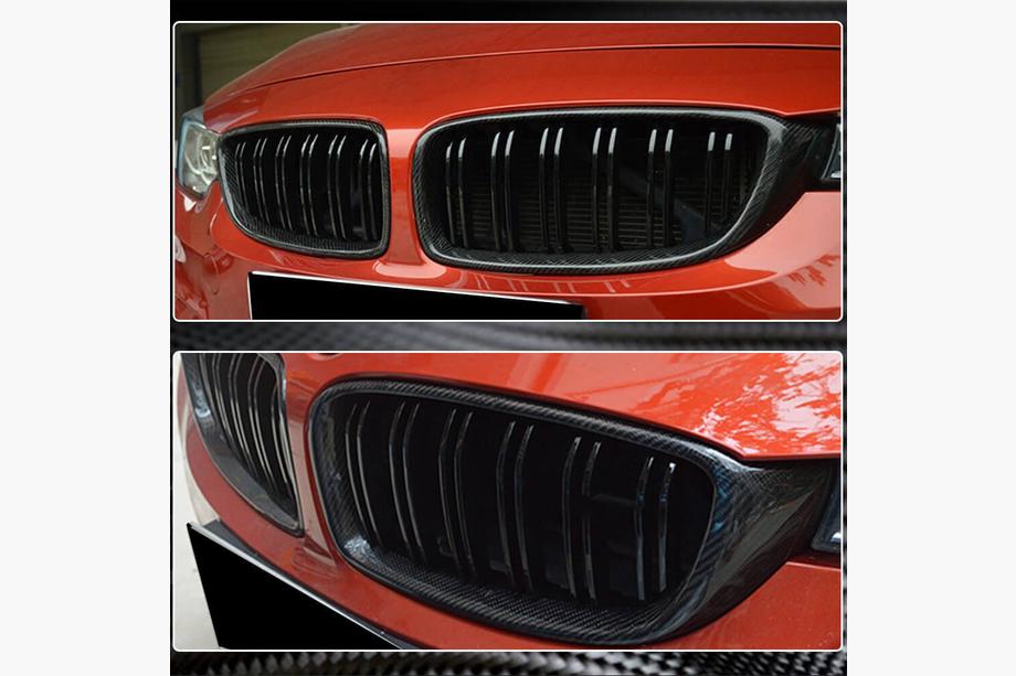BMW 4 серия F32/F33/F36 2012-2020 гг. Окантовка Решетки Радиатора (Карбон) Фото 4