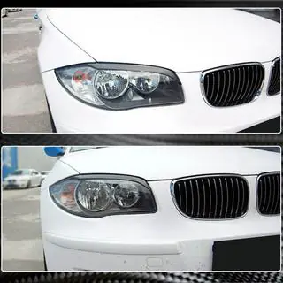 Реснички на фары (Карбон) BMW 1 серия E81/E82/E87/E88 2004-2011 гг. фото 3