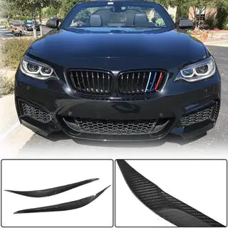 Реснички на фары (Карбон) BMW 2 серия F22/F23 2014-2021 гг. фото 1