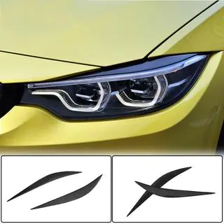 Реснички на фары V1 (для F80, Карбон) BMW 3 серия F30/F31 2012-2019 гг. фото 1