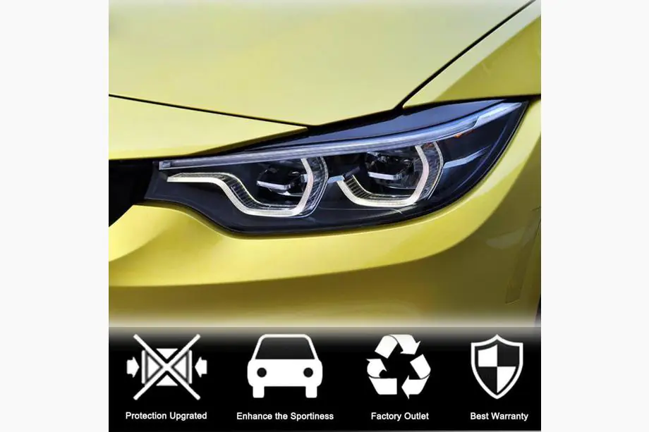 BMW 4 серия F32/F33/F36 2012-2020 гг. Реснички на Фары V2 (Карбон) Фото 4