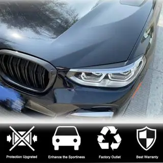 Реснички на фары (2018-2021, Карбон) BMW X3 G01 2018- гг. фото 3
