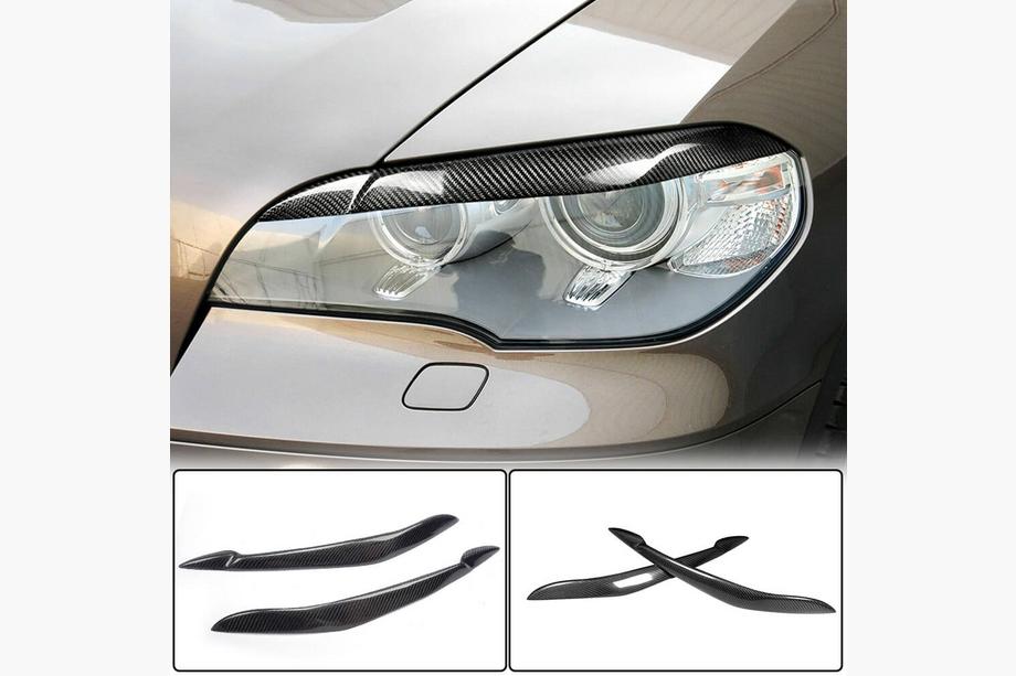 BMW X5 E70 2007-2013 гг. Реснички на фары (Карбон) Image