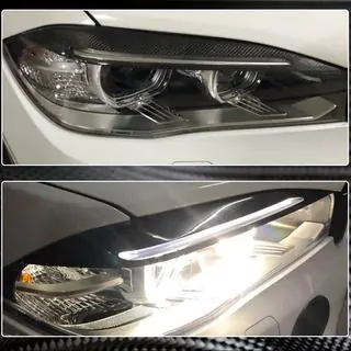 Реснички на Фары Карбон V1 BMW X6 F16 2014-2019 гг. фото 3