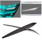 BMW X6 F16 2014-2019 гг. Реснички на Фары Lamp Eyelids FRP V3 фото 2