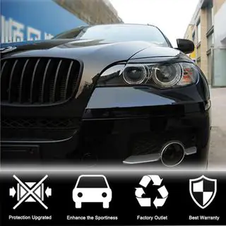 Реснички на фары (Карбон) BMW X6 E71 2008–2014 гг. фото 2