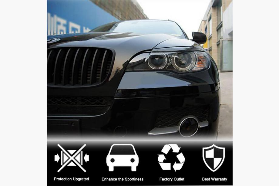 BMW X6 E71 2008–2014 гг. Реснички на фары (Карбон) Фото 2