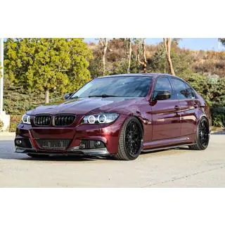 Флапсы на передний бампер (для E90 2008-2011 M-Sport, Карбон) фото 3