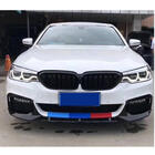 BMW 5 серия G30/G31 2017-2023 гг. Накладки на передний бампер Flap V1 для M-Sport 2017-2020 Карбон фото 2