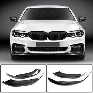 Флапсы на передний бампер Carbon V4 (для M-Sport 2017-2020) BMW 5 серия G30/G31 2017-2023 гг. фото 1