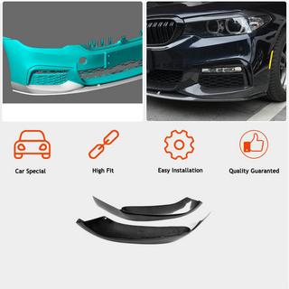 Флапсы на передний бампер Carbon V4 (для M-Sport 2017-2020) BMW 5 серия G30/G31 2017-2023 гг. фото 2
