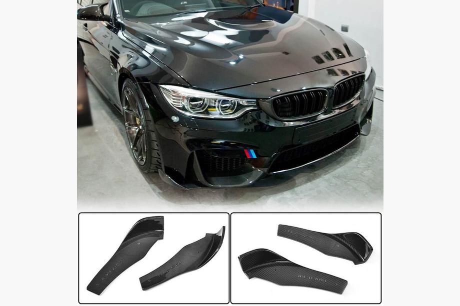 BMW 3 серия F30/F31 2012-2019 гг. Передняя губа бампера Flap V2 (для F80, Карбон) Image