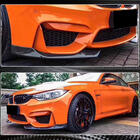 BMW 3 серия F30/F31 2012-2019 гг. Передняя губа бампера Flap V1 (для F80, Карбон) фото 4