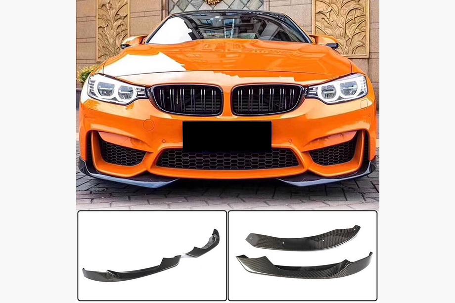 BMW 3 серия F30/F31 2012-2019 гг. Передняя губа бампера Flap V1 (для F80, Карбон) Image