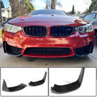 BMW 4 серия F32/F33/F36 2012-2020 гг. Накладки Flap на передний бампер Carbon V5 (для F82/F83) фото 7