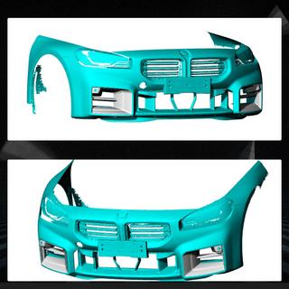 Накладки Flap на передний бампер Carbon V2 (для G87) BMW 2 серия G42 2021- гг. фото 2