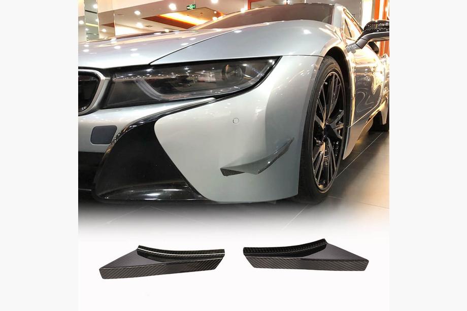 BMW I8 2014-2020 гг. Флапсы на передний бампер (Карбон) Фото 1