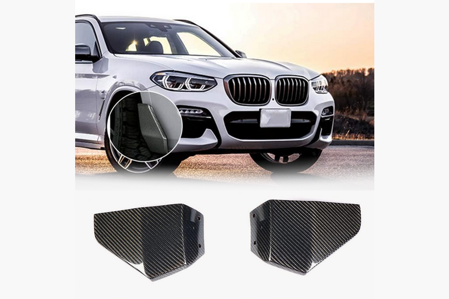 BMW X3 G01 2018- гг. Флапсы на передний бампер (для оригинального M-Sport 2018-2021, Карбон) Image