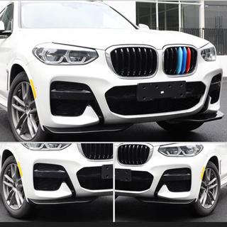 Флапсы на передний бампер ABS V3 (для оригинального M-Sport 2018-2021) BMW X3 G01 2018- гг. фото 3