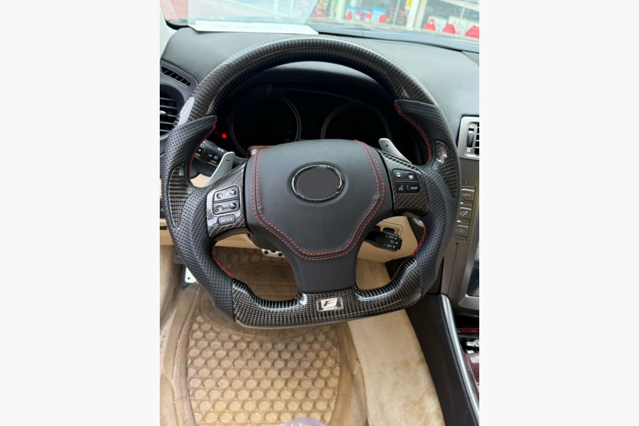 Lexus GS 2011-2020 гг. Анатомический руль в сборе (карбон, дизайн 2020) Image