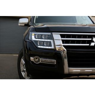 Передние фары LED (2 шт) Mitsubishi Pajero Wagon IV 2006-2021 гг. фото 1