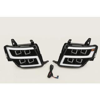 Передние фары LED (2 шт) Mitsubishi Pajero Wagon IV 2006-2021 гг. фото 2