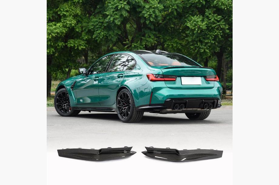 BMW 3 серия G20/G21 2018- гг. Накладка на задний бампер Flap V1 (для G80, Карбон) Image