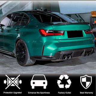 Накладка на задний бампер Flap V3 (для G80, Карбон) фото 2