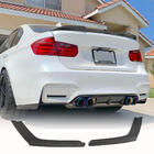 BMW 4 серия F32/F33/F36 2012-2020 гг. Накладки на задний бампер Flap V2 (для F82/F83, Карбон) фото 1