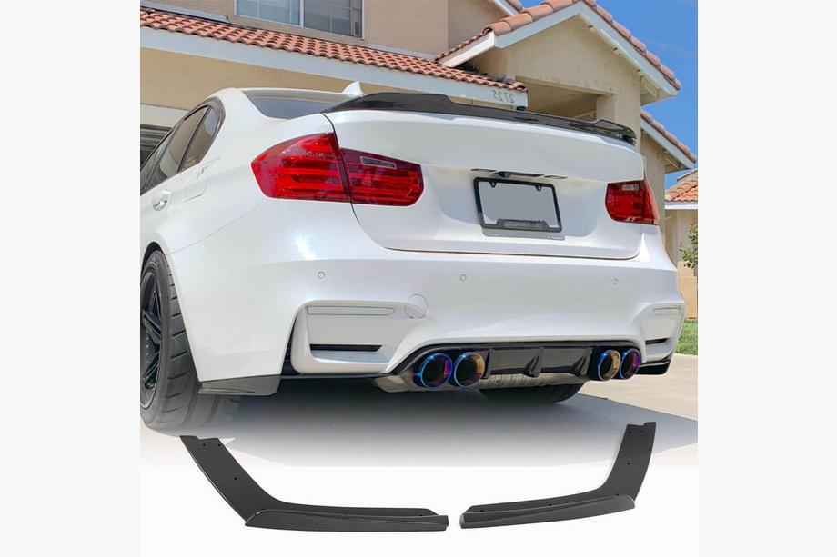 BMW 4 серия F32/F33/F36 2012-2020 гг. Накладки на задний бампер Flap V2 (для F82/F83, Карбон) Image