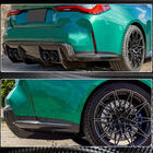 BMW 4 серия G22/23/26 2020- гг. Накладка на задний бампер Flap Carbon V2 (для G82/G83) фото 3