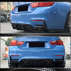 BMW 4 серия F32/F33/F36 2012-2020 гг. Накладки на задний бампер Flap V1 (для F82/F83, Карбон) фото 4