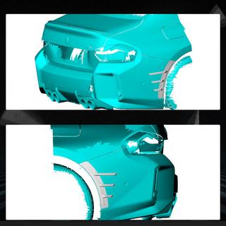 Диффузор заднего бампера Carbon Fiber V4 (для G87) BMW 2 серия G42 2021- гг. фото 2