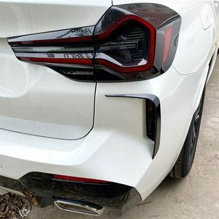 Накладки на Задний Бампер Flap ABS (для M-Sport 2021+) BMW X3 G01 2018- гг. фото 3