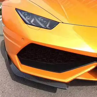 Флапсы переднего бампера V1 Карбон Lamborghini Huracan 2014- гг. фото 3