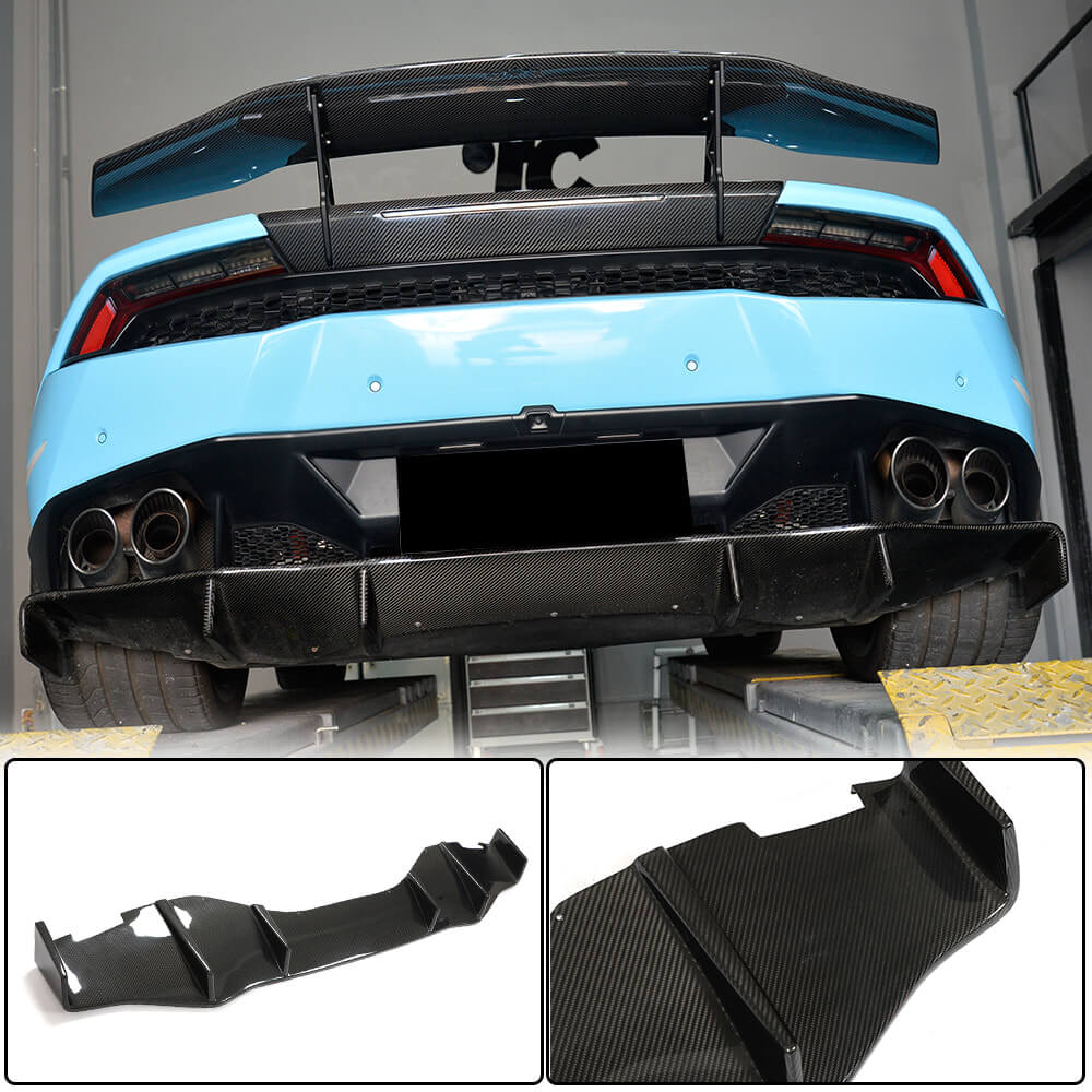 Дифузор заднього бампера V1 (Карбон) для Lamborghini Huracan 2014- рр